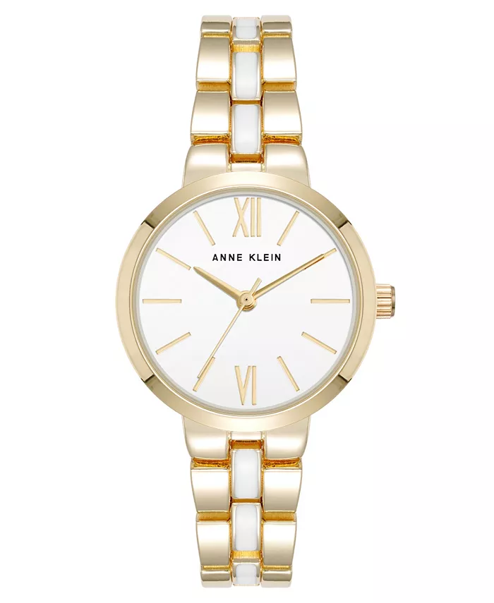 Женские часы Quartz Modern, белые эмалевые с позолоченным металлическим корпусом, 30 мм Anne Klein
Женские часы Quartz Modern, белые эмалевые с позолоченным металлическим корпусом, 30 мм Anne Klein