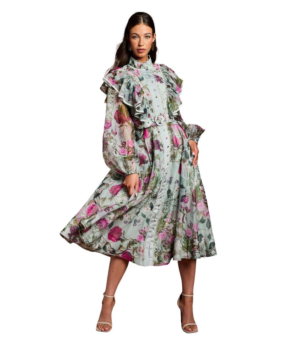 Женское платье-рубашка с длинными рукавами из органзы с принтом Coast, Sage
Женское платье-рубашка с длинными рукавами из органзы с принтом Coast, Sage