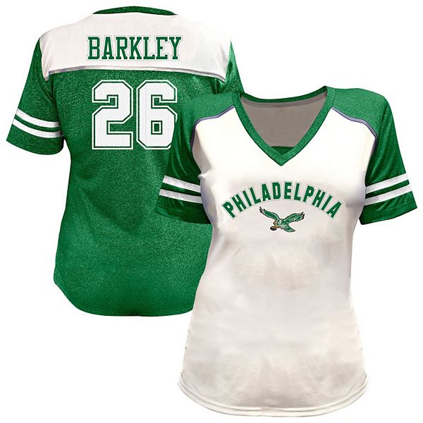 Женская блестящая футболка с v-вырезом Saquon Barkley Philadelphia Eagles белая plus size Fanatics, Белый, Женская блестящая футболка с v-вырезом Saquon Barkley Philadelphia Eagles белая plus size Fanatics
Женская блестящая футболка с v-вырезом Saquon Barkley Philadelphia Eagles белая plus size Fanatics, Белый, Женская блестящая футболка с v-вырезом Saquon Barkley Philadelphia Eagles белая plus size Fanatics