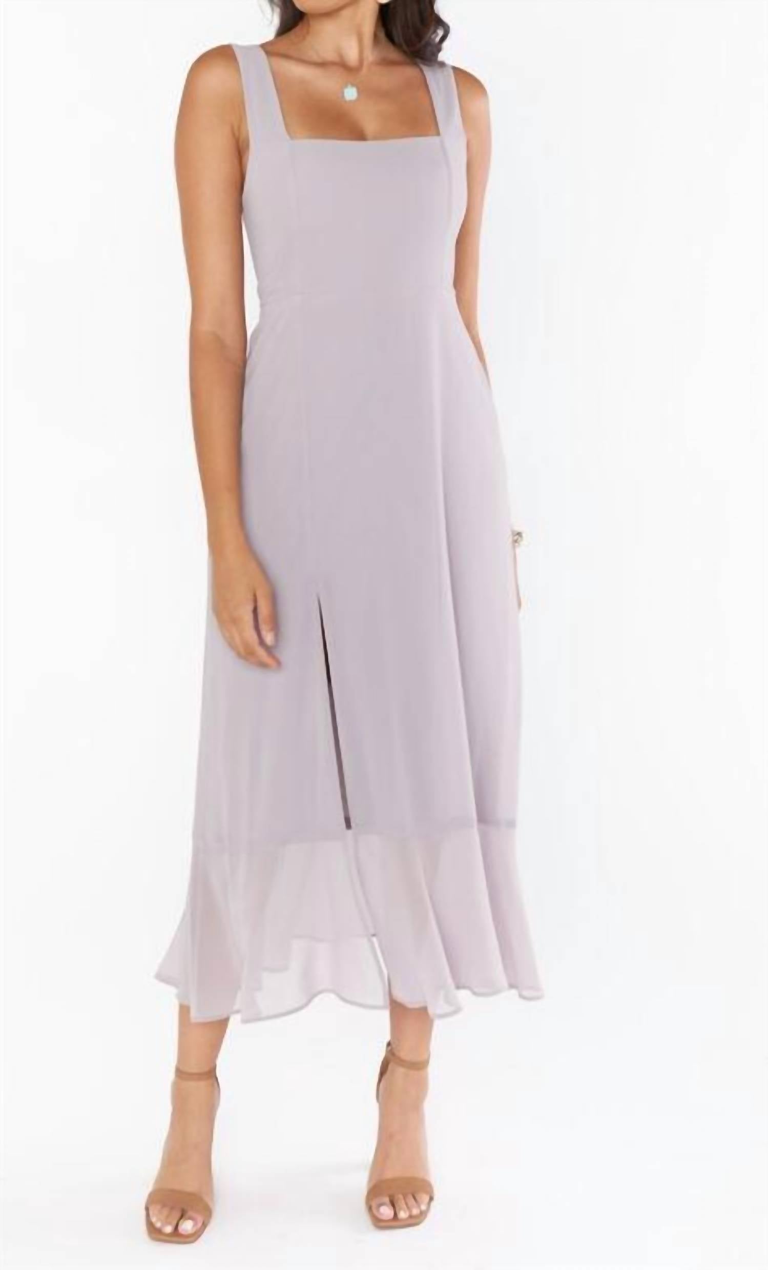 Платье миди Claire из шифона в голубином сером Show Me Your Mumu
Платье миди Claire из шифона в голубином сером Show Me Your Mumu