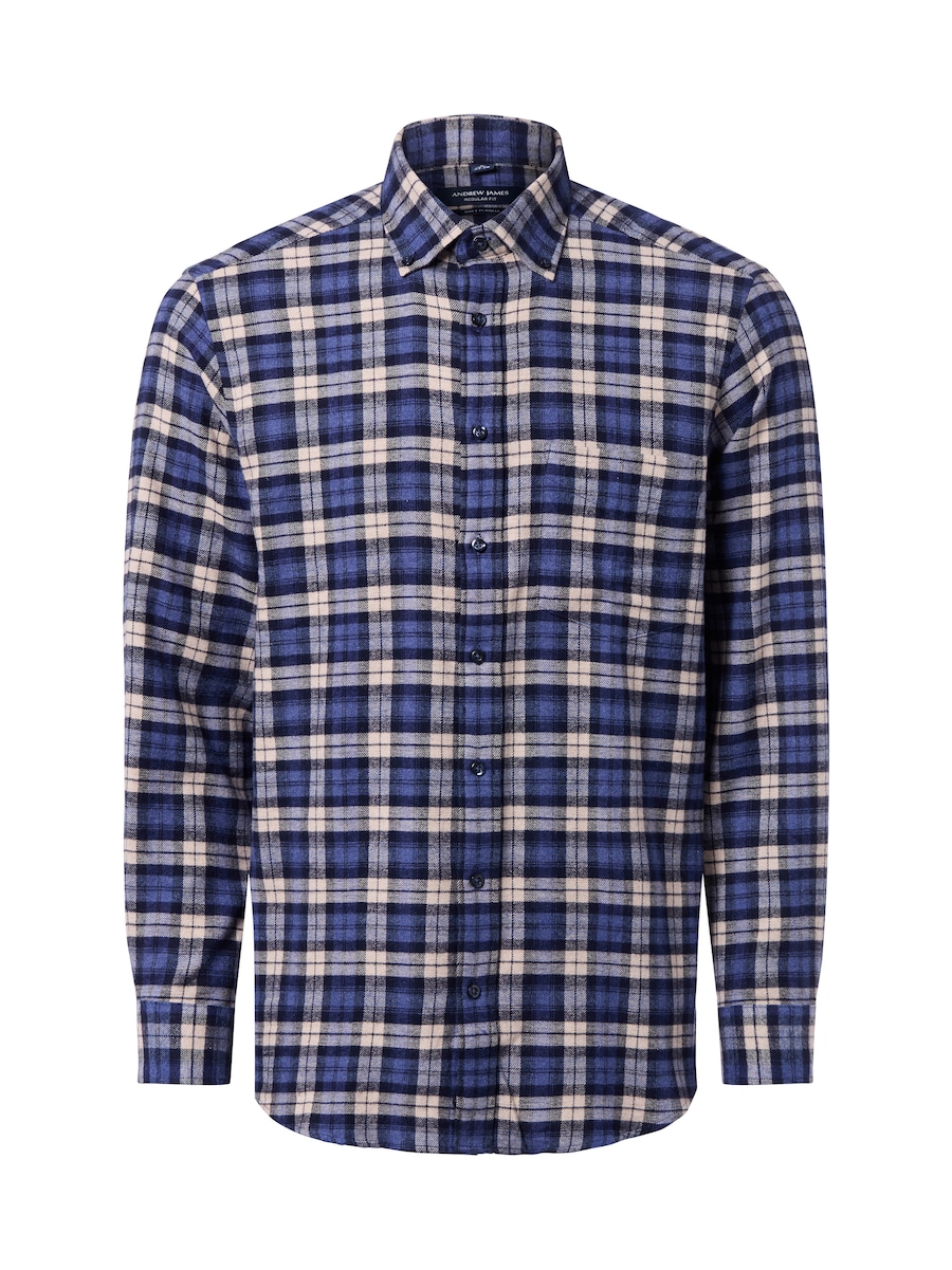 Рубашка на пуговицах классического кроя Andrew James, синий
Рубашка на пуговицах классического кроя Andrew James, синий