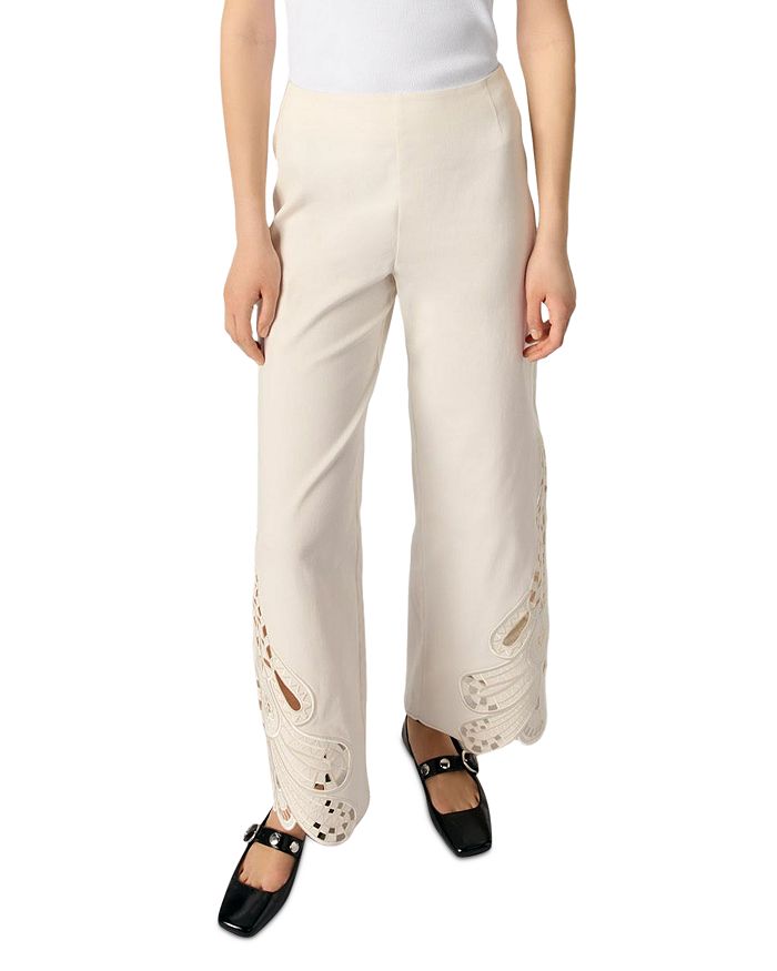 Вышитые брюки Maje, слоновая кость/кремовый
Вышитые брюки Maje, слоновая кость/кремовый