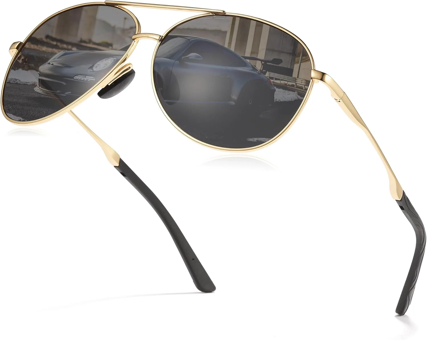 Солнцезащитные очки Cyxus в стиле ретро «Авиатор» (2 шт.) для женщин и мужчин, поляризованные, с защитой UV400, винтажные, в стиле 70-х, с двойной перемычкой, Grey
Солнцезащитные очки Cyxus в стиле ретро «Авиатор» (2 шт.) для женщин и мужчин, поляризованные, с защитой UV400, винтажные, в стиле 70-х, с двойной перемычкой, Grey