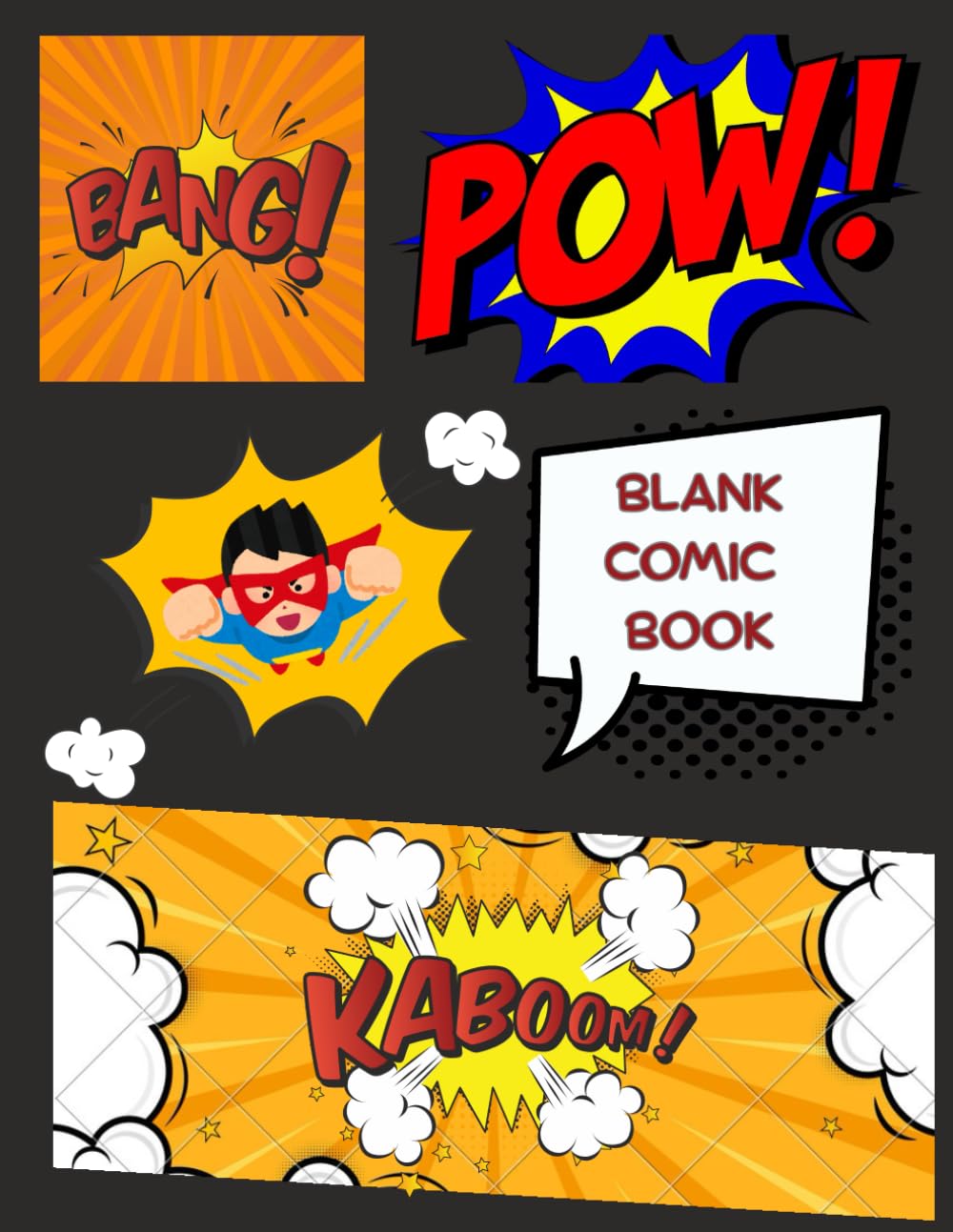 Blank Comic Book: Boom! Pow! Create Your Own Comic (Independently published)
Blank Comic Book: Boom! Pow! Create Your Own Comic (Independently published)