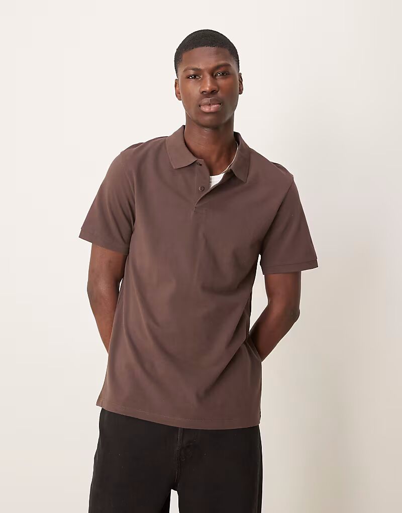 Поло из пике ASOS DESIGN коричневого цвета
Поло из пике ASOS DESIGN коричневого цвета