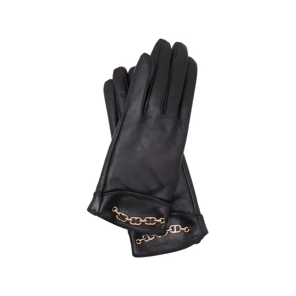 Кожаные перчатки Twin-Set, черный
Кожаные перчатки Twin-Set, черный