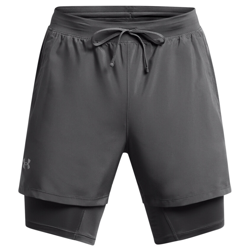 Шорты для бега Under Armour Launch 5'' 2 In 1 Short, цвет Castlerock 
Шорты для бега Under Armour Launch 5'' 2 In 1 Short, цвет Castlerock