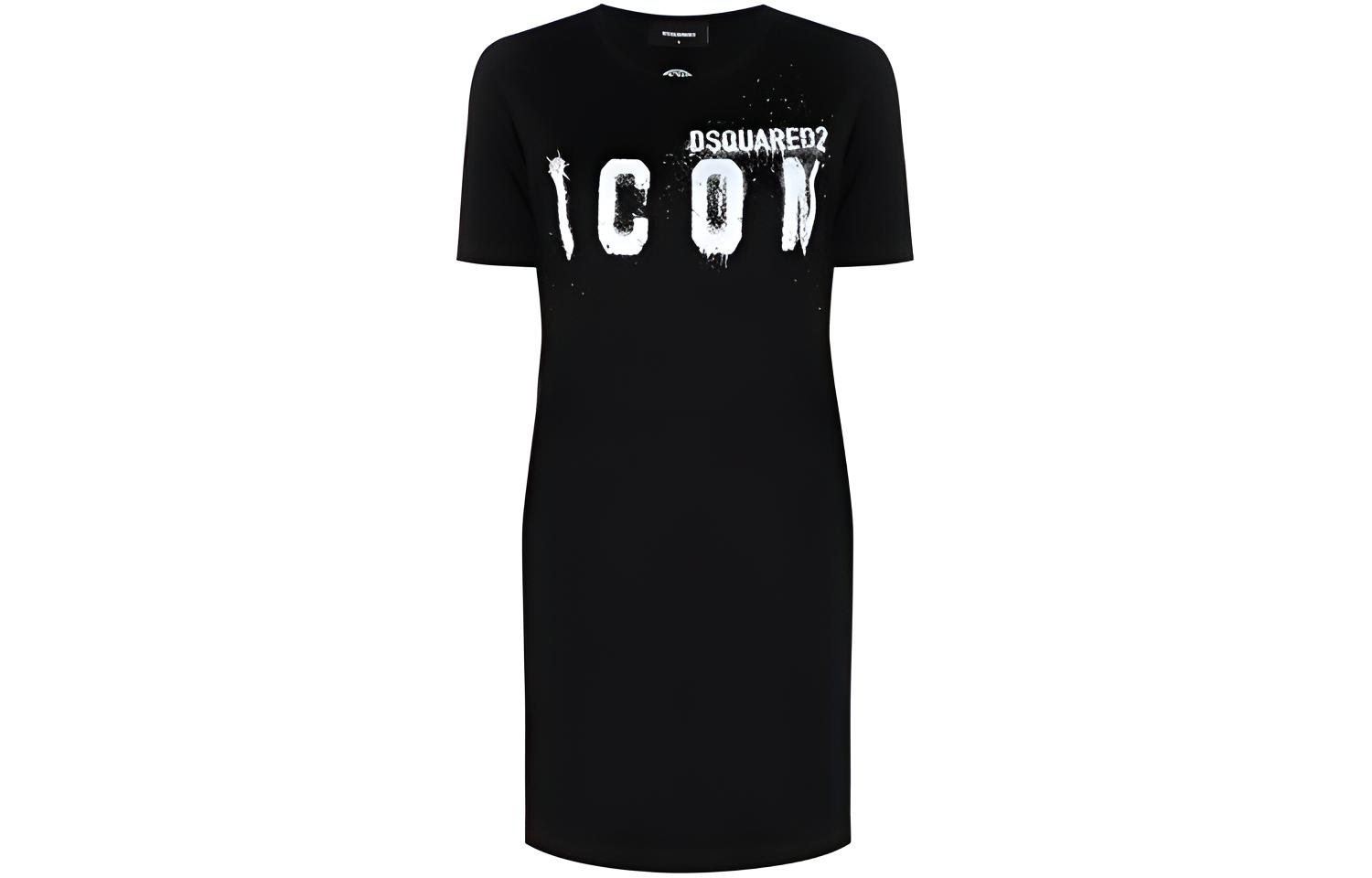 Мини-платье-футболка с принтом Icon Spray DSQUARED 2, черный
Мини-платье-футболка с принтом Icon Spray DSQUARED 2, черный