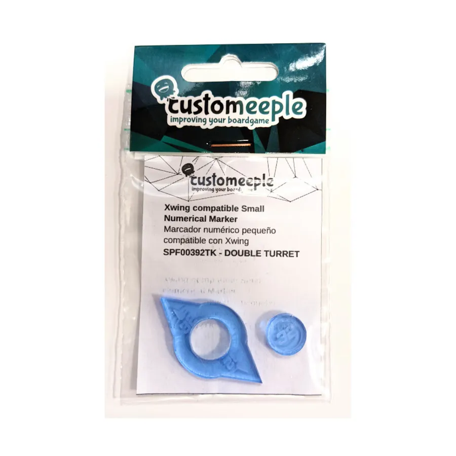 Цифровой маркер-стойка — двойная турель, маленький (синий), Game Accessories - Star Wars X-Wing (Customeeple)
Цифровой маркер-стойка — двойная турель, маленький (синий), Game Accessories - Star Wars X-Wing (Customeeple)