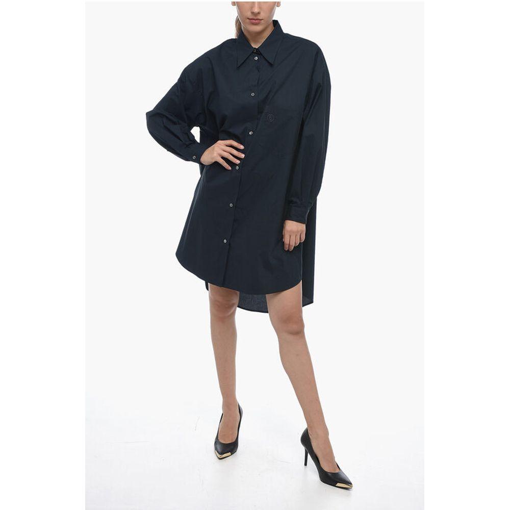 Платье-рубашка свободного кроя MM6 Popeline Maison Margiela, черный
Платье-рубашка свободного кроя MM6 Popeline Maison Margiela, черный