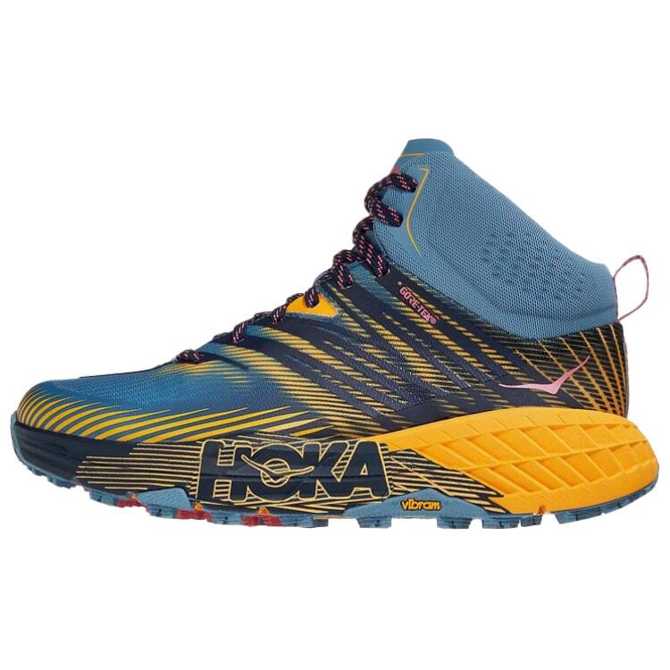 Кроссовки Speedgoat Mid для бега женские, среднего размера, синие/желтые Hoka One One
Кроссовки Speedgoat Mid для бега женские, среднего размера, синие/желтые Hoka One One