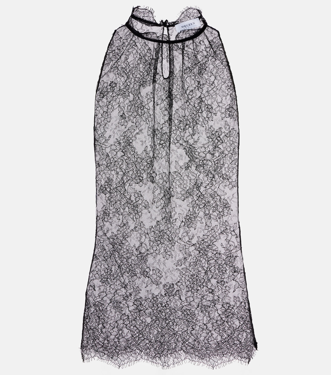 Топ из цветочного кружева McQueen, черный
Топ из цветочного кружева McQueen, черный