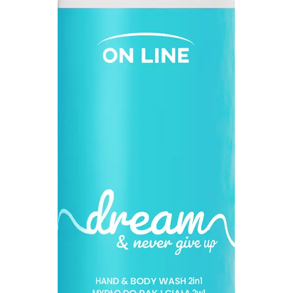 Жидкое мыло для мытья тела и рук, 390 мл On Line Dream&Never give up
Жидкое мыло для мытья тела и рук, 390 мл On Line Dream&Never give up