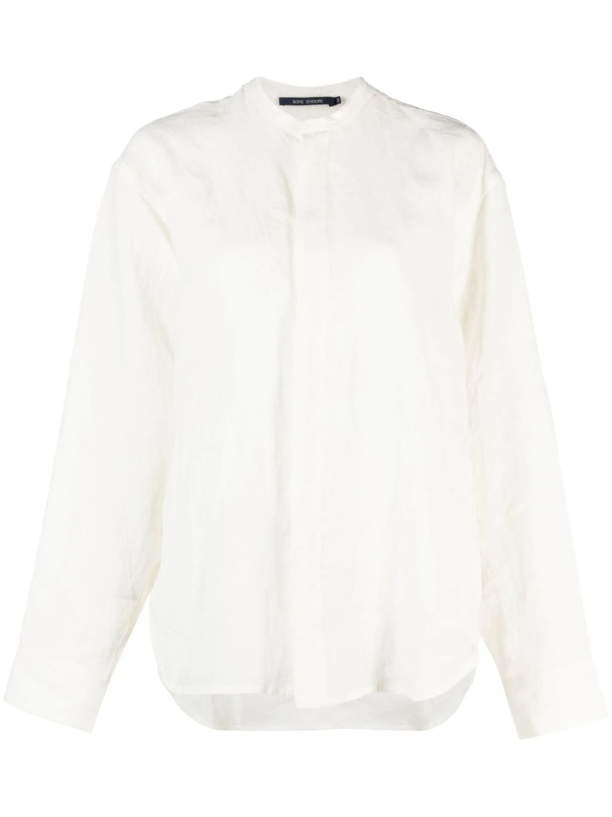Льняная рубашка без воротника Sofie D'Hoore, белый
Льняная рубашка без воротника Sofie D'Hoore, белый