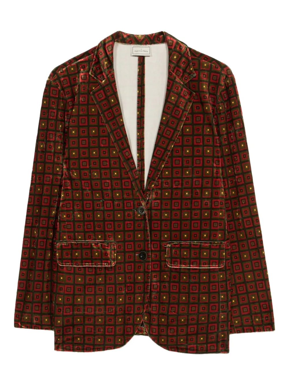 Бархатный блейзер с геометричным узором Pierre-Louis Mascia, коричневый
Бархатный блейзер с геометричным узором Pierre-Louis Mascia, коричневый