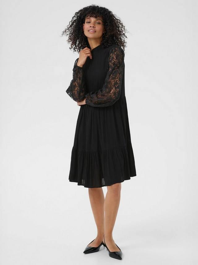 Длинное платье миди с ярусами и рукавами KAFFE, Black Deep
Длинное платье миди с ярусами и рукавами KAFFE, Black Deep