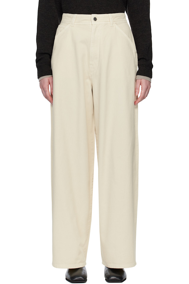 Lemaire Большие джинсы Off White
Lemaire Большие джинсы Off White