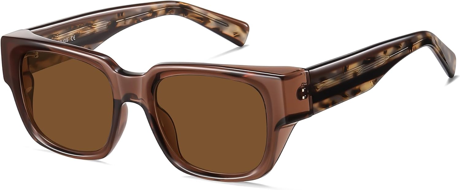 Солнцезащитные очки SOJOS из ацетата квадратной формы с поляризацией, для женщин и мужчин, ручной работы, модные, легкие, прямоугольной формы, защита от ультрафиолета UV400, SJ3116, Light Brown/Brown
Солнцезащитные очки SOJOS из ацетата квадратной формы с поляризацией, для женщин и мужчин, ручной работы, модные, легкие, прямоугольной формы, защита от ультрафиолета UV400, SJ3116, Light Brown/Brown