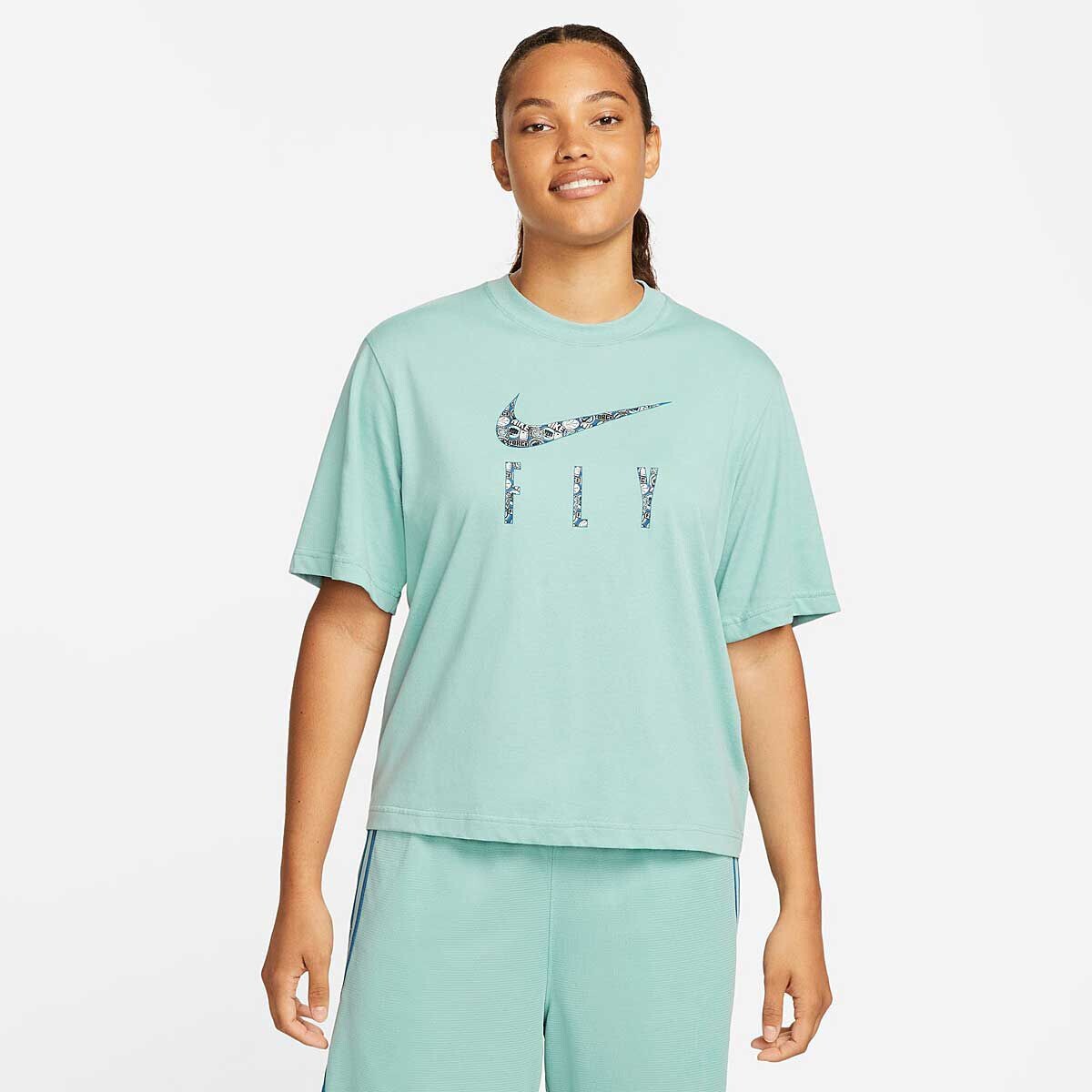 Футболка W NK DRI-FIT SWOOSH FLY BOXY 2 T-SHIRT Nike, цвет Mineral 
Футболка W NK DRI-FIT SWOOSH FLY BOXY 2 T-SHIRT Nike, цвет Mineral