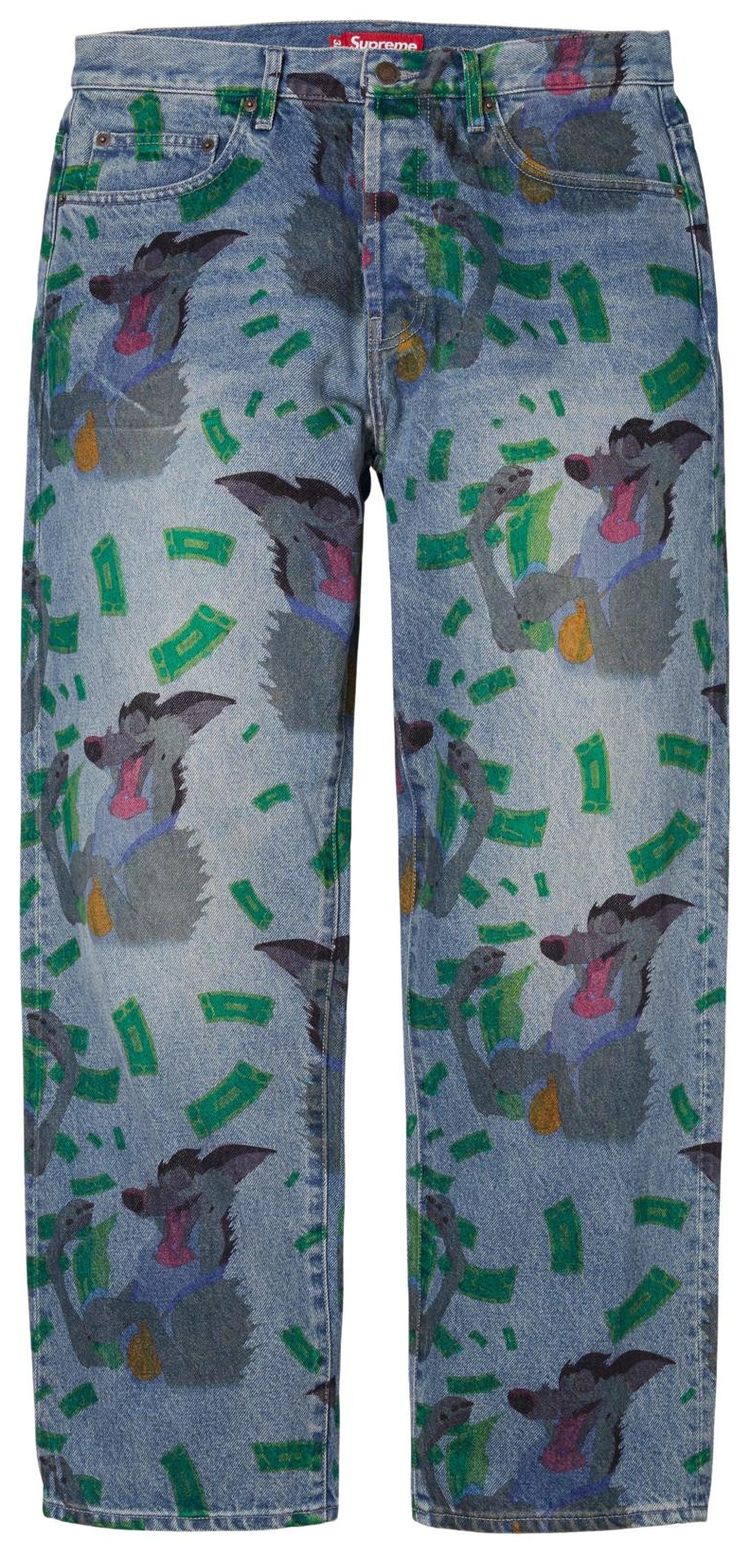 Джинсы Supreme All Dogs Go To Heaven свободного кроя, синий
Джинсы Supreme All Dogs Go To Heaven свободного кроя, синий