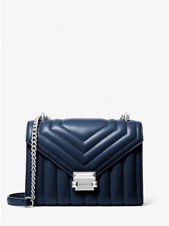 Средняя стеганая сумка через плечо Whitney Michael Kors, синий
Средняя стеганая сумка через плечо Whitney Michael Kors, синий