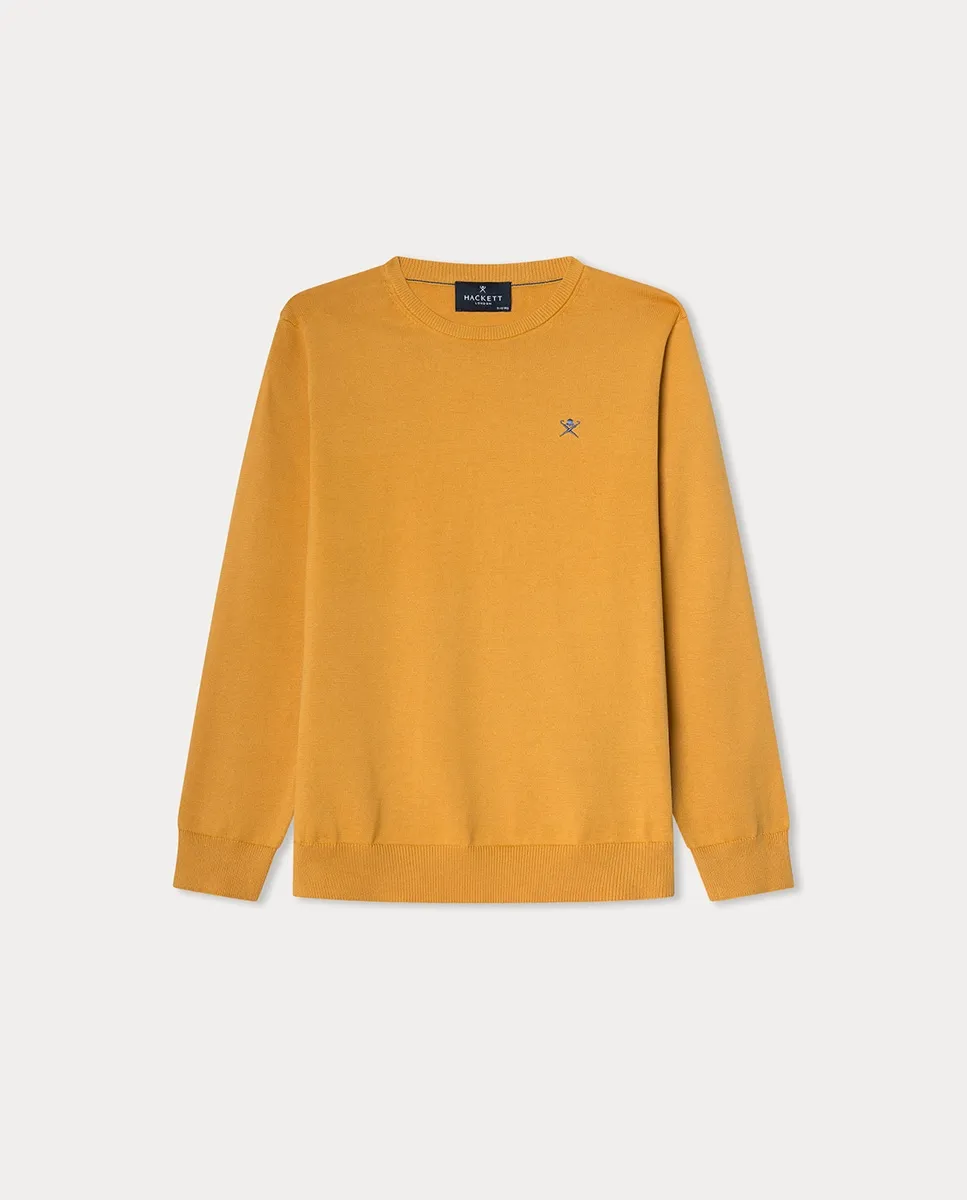 Детский джемпер с круглым вырезом Hackett, горчичный
Детский джемпер с круглым вырезом Hackett, горчичный