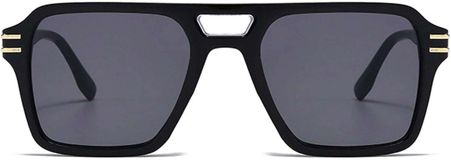 Ретро-солнцезащитные очки квадратной формы для женщин, модные очки с двойной перемычкой, градиентные линзы, защита от УФ-излучения UV400, трендовые мужские солнцезащитные очки-пилот mincl, Gold Black
Ретро-солнцезащитные очки квадратной формы для женщин, модные очки с двойной перемычкой, градиентные линзы, защита от УФ-излучения UV400, трендовые мужские солнцезащитные очки-пилот mincl, Gold Black