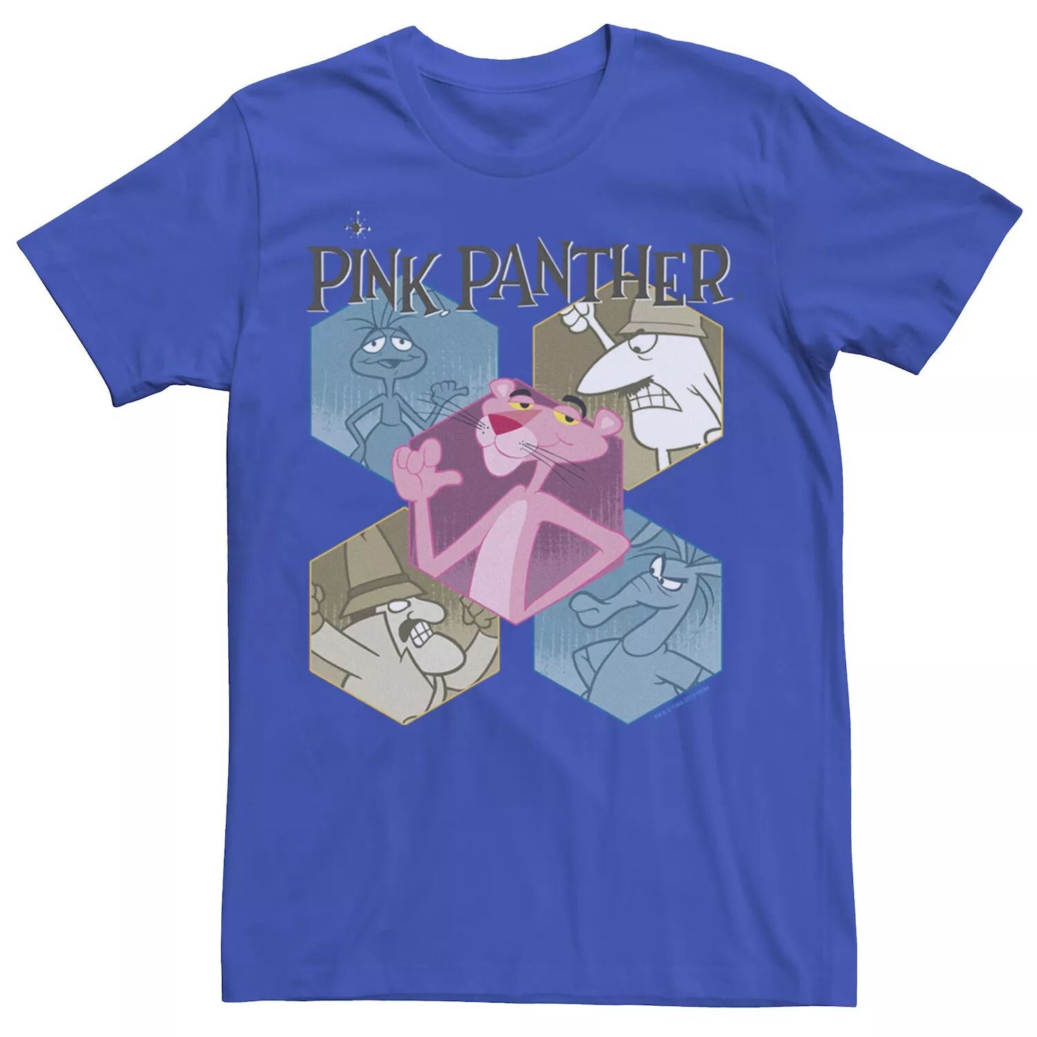 Мужская футболка с шестиугольным портретом и рисунком Pink Panther Licensed Character
Мужская футболка с шестиугольным портретом и рисунком Pink Panther Licensed Character