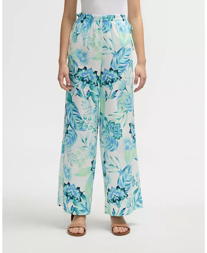 Женские брюки широкого кроя с завязками по бокам NVLT, синий
Женские брюки широкого кроя с завязками по бокам NVLT, синий