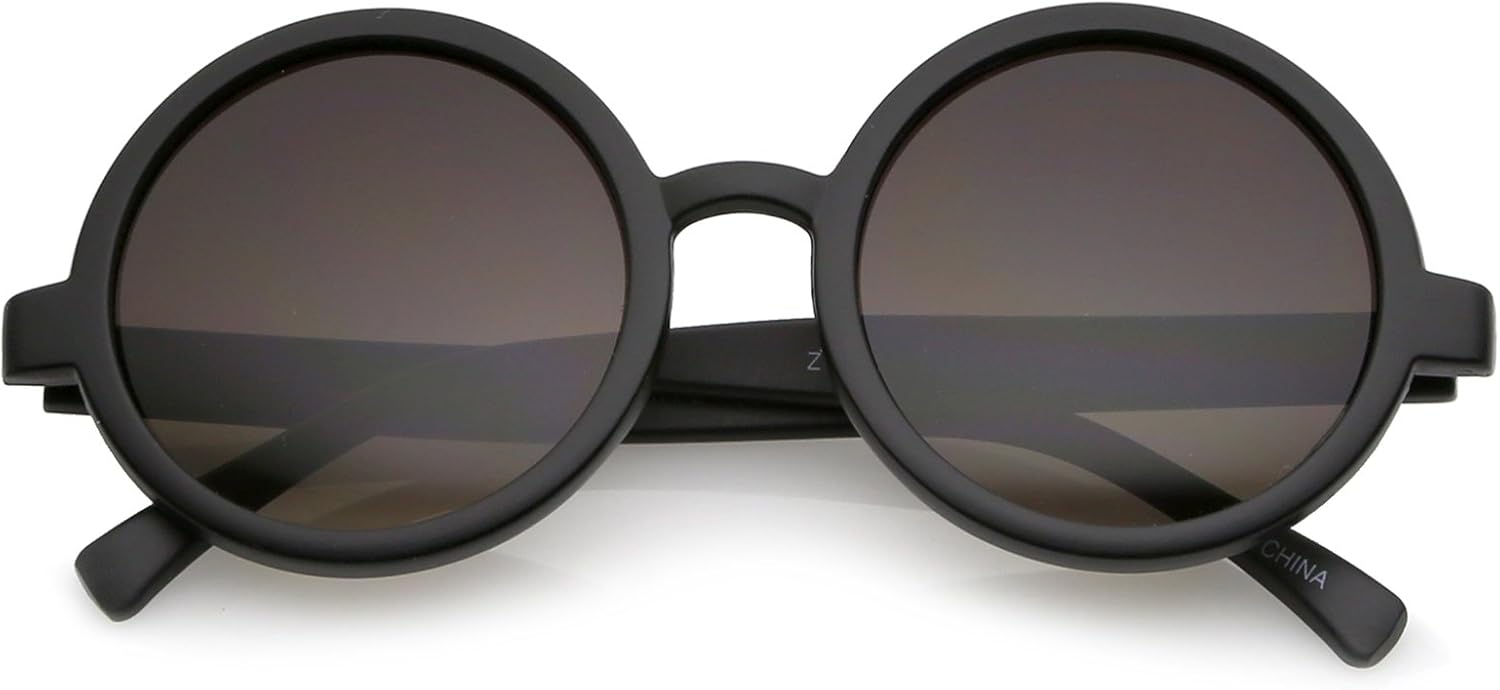 Модные круглые ретро-солнцезащитные очки zeroUV для женщин, защита от ультрафиолета UV400, винтажная оправа из рогового стекла, нейтральные линзы, диаметр 52 мм (матовый черный/лавандовый), Matte Black / Lavender
Модные круглые ретро-солнцезащитные очки zeroUV для женщин, защита от ультрафиолета UV400, винтажная оправа из рогового стекла, нейтральные линзы, диаметр 52 мм (матовый черный/лавандовый), Matte Black / Lavender