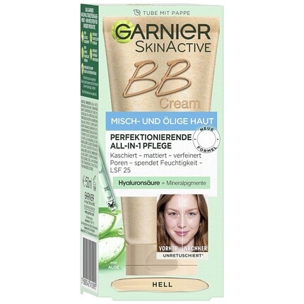 Garnier SkinActive BB крем «все в одном» для дневного ухода с гиалуроновой кислотой и алоэ вера SPF 25 Light 50 мл
Garnier SkinActive BB крем «все в одном» для дневного ухода с гиалуроновой кислотой и алоэ вера SPF 25 Light 50 мл