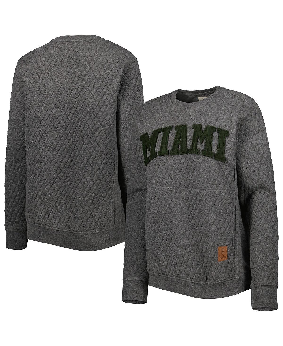 Женский стеганый пуловер с принтом Heather Charcoal Miami Hurricanes Moose Pressbox
Женский стеганый пуловер с принтом Heather Charcoal Miami Hurricanes Moose Pressbox