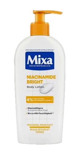 Mixa, Осветляющий лосьон для тела с ниацинамидом и витамином С, 250 мл
Mixa, Осветляющий лосьон для тела с ниацинамидом и витамином С, 250 мл