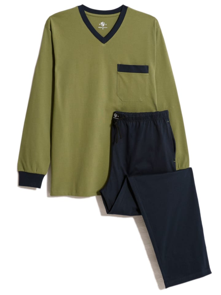 Haasis Bodywear Пижама темно-синего/оливкового цвета
Haasis Bodywear Пижама темно-синего/оливкового цвета