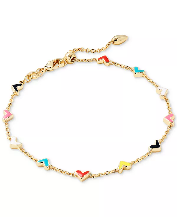 Браслет с регулируемыми звеньями в форме сердца, покрытый 14-каратным золотом Kendra Scott, multi
Браслет с регулируемыми звеньями в форме сердца, покрытый 14-каратным золотом Kendra Scott, multi
