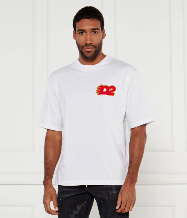 Футболка Dsquared2 из хлопка, белый 
Футболка Dsquared2 из хлопка, белый