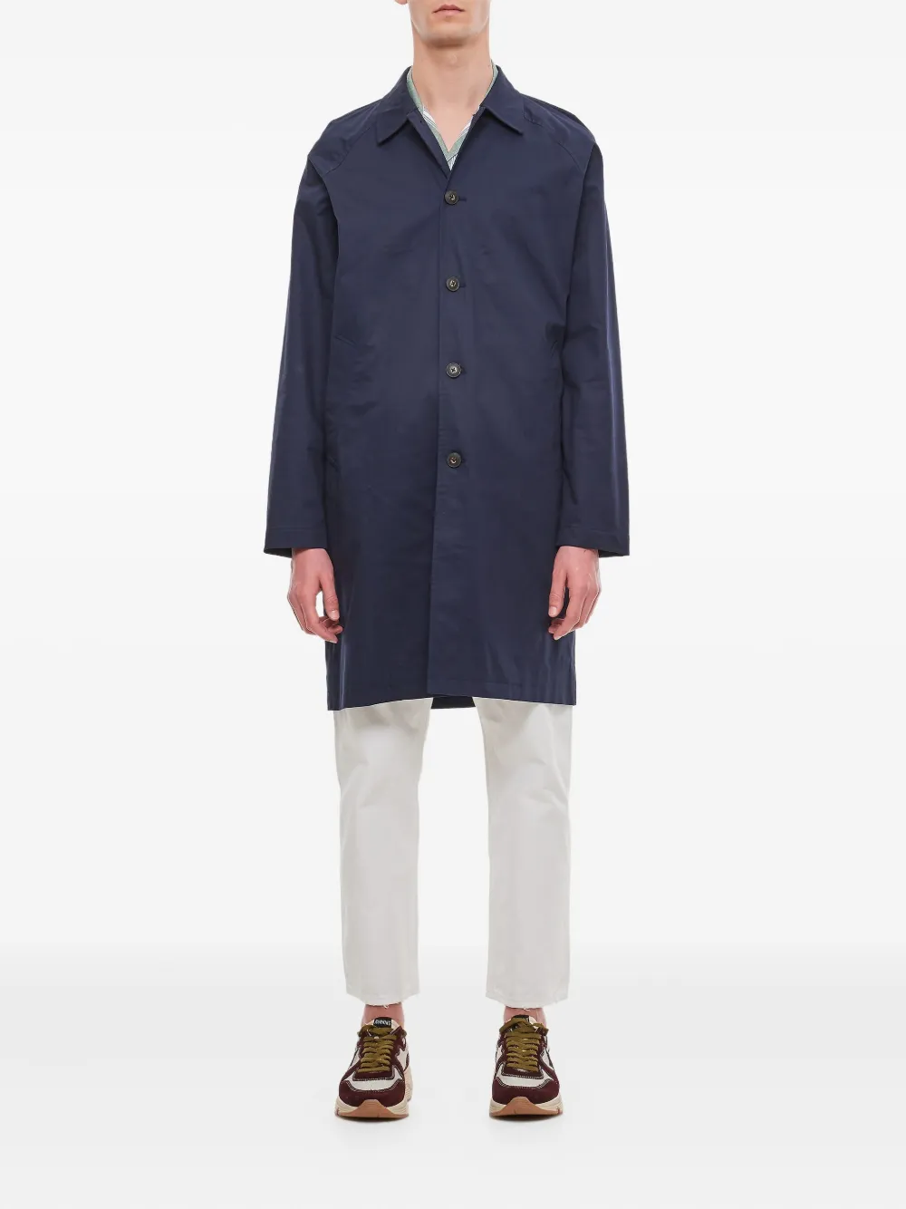 Длинное пальто с застежкой на пуговицы спереди Les Deux, синий
Длинное пальто с застежкой на пуговицы спереди Les Deux, синий