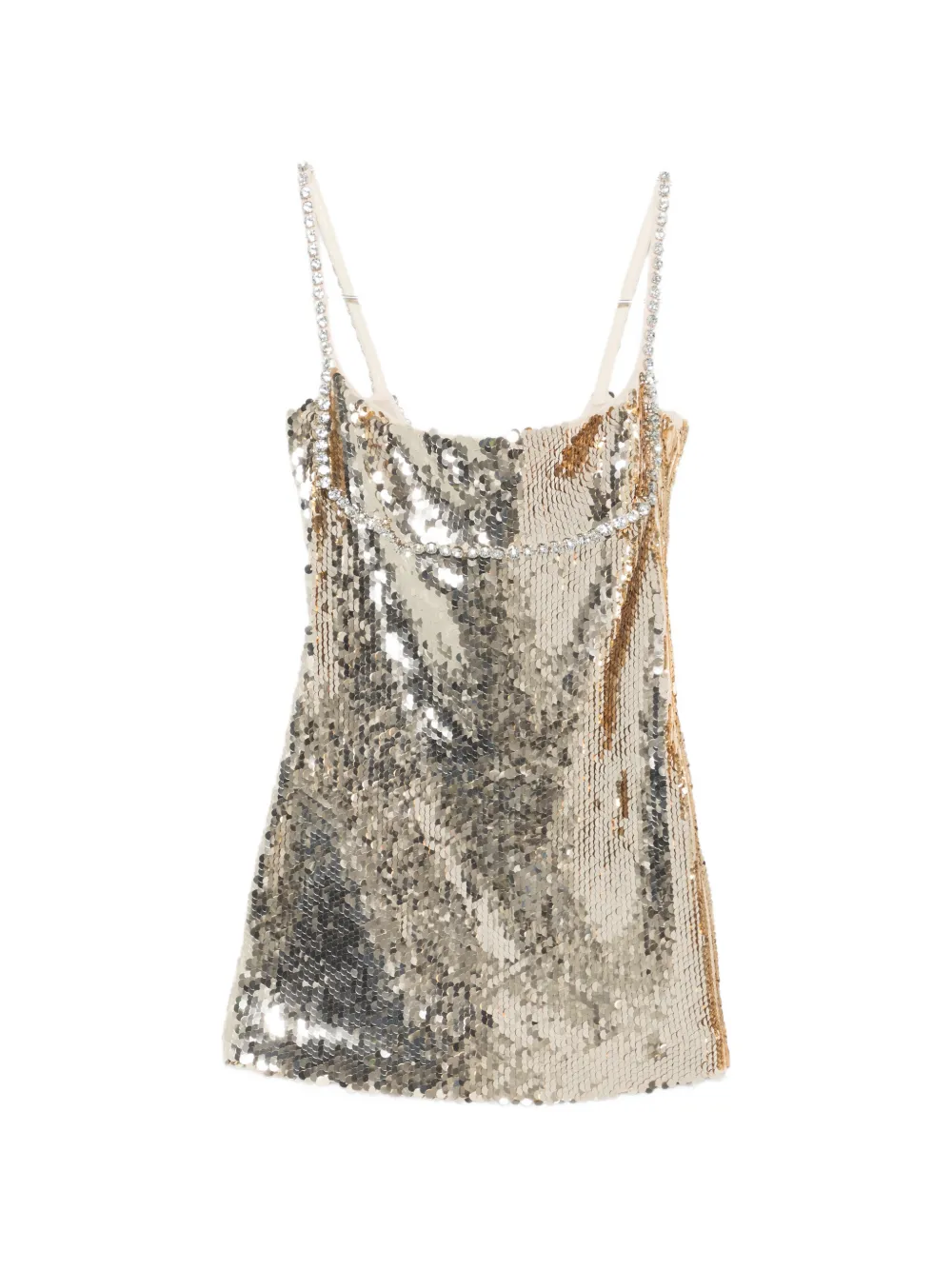 Платье с пайетками на бретелях Retrofete, золотой
Платье с пайетками на бретелях Retrofete, золотой