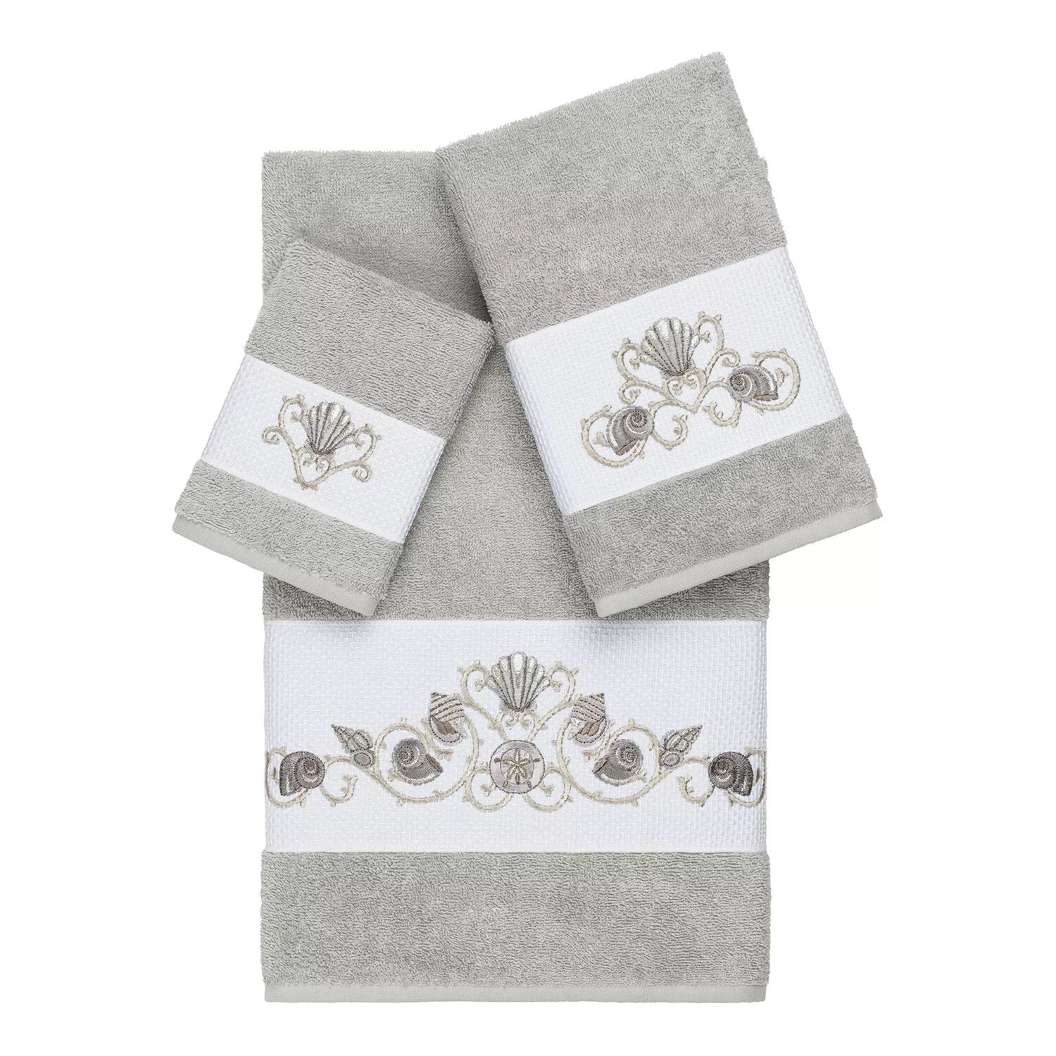 Linum Home Textiles Bella Набор украшенных банных полотенец из 3 предметов, светло-серый
Linum Home Textiles Bella Набор украшенных банных полотенец из 3 предметов, светло-серый