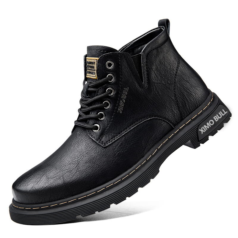 XIMO BULL Мужские ботинки Martin черные с черной флисовой подкладкой, цвет Black Fleece-Lined
XIMO BULL Мужские ботинки Martin черные с черной флисовой подкладкой, цвет Black Fleece-Lined