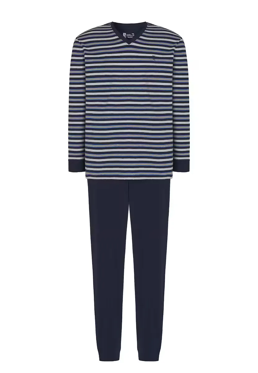 Длинная серая трикотажная мужская пижама El Búho Nocturno, темно-синий
Длинная серая трикотажная мужская пижама El Búho Nocturno, темно-синий