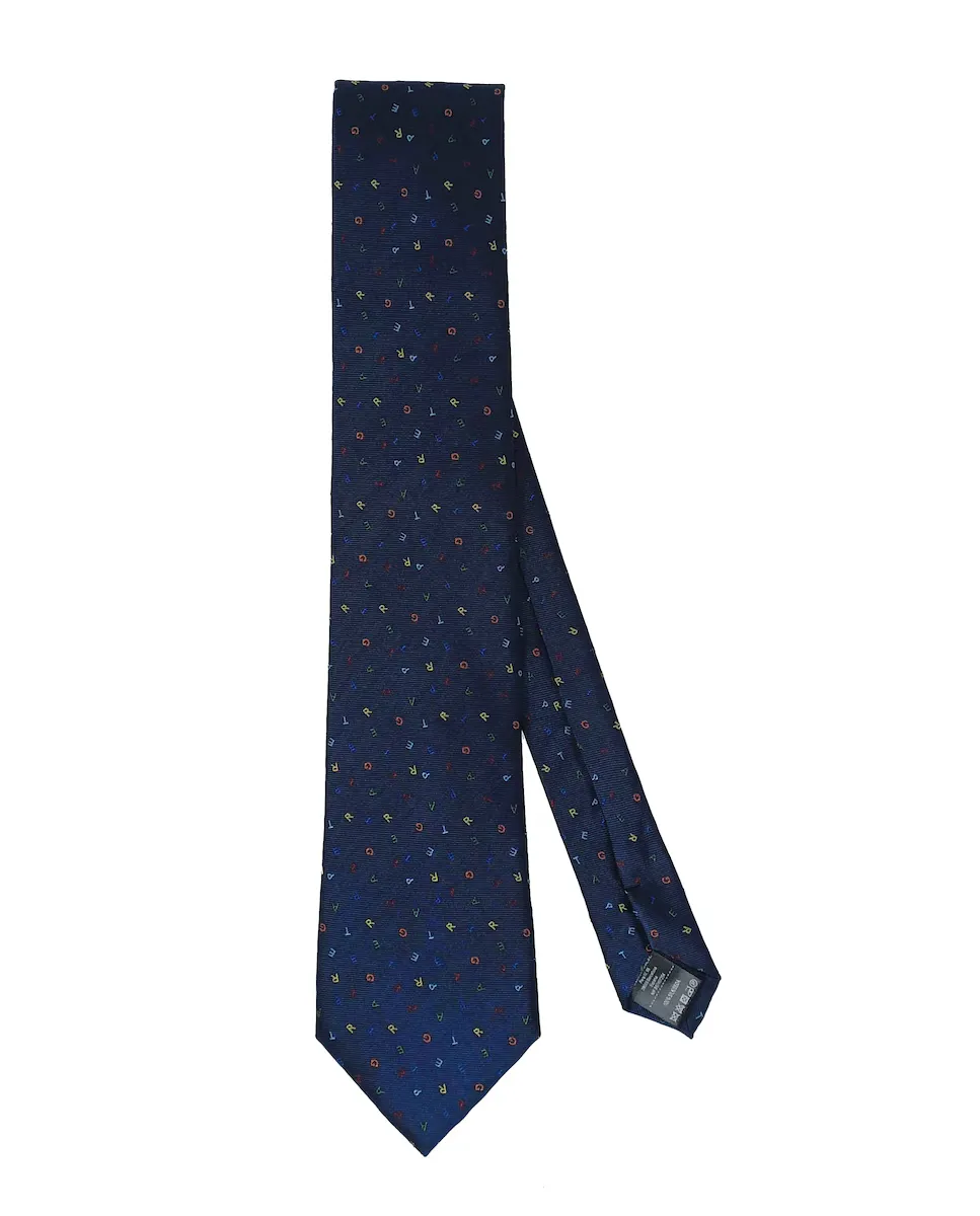 Галстук из натурального шелка темно-синего цвета с буквенным принтом Pertegaz, тёмно-синий
Галстук из натурального шелка темно-синего цвета с буквенным принтом Pertegaz, тёмно-синий