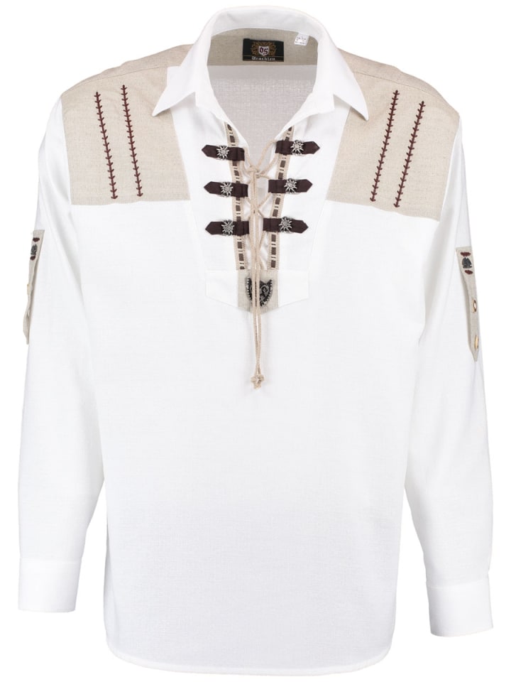 Традиционная рубашка Вигут белого цвета OS-Trachten
Традиционная рубашка Вигут белого цвета OS-Trachten