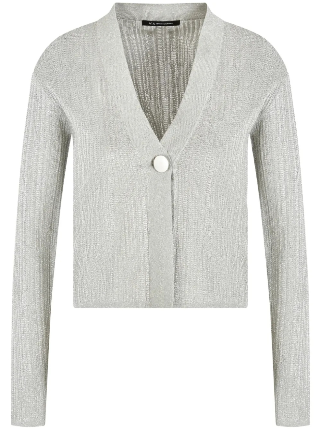 Укороченный кардиган с V-образным вырезом Armani Exchange, серый
Укороченный кардиган с V-образным вырезом Armani Exchange, серый