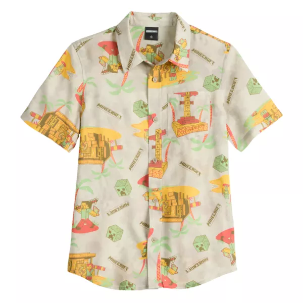 Футболка с коротким рукавом и принтом для мальчиков 8-20 лет Minecraft, цвет tropical
Футболка с коротким рукавом и принтом для мальчиков 8-20 лет Minecraft, цвет tropical