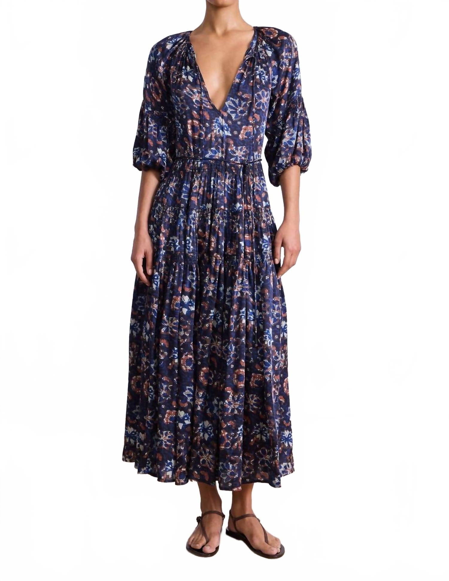 Платье макси Santa Cecilia в батике с цветочным принтом, цвет navy APIECE APART
Платье макси Santa Cecilia в батике с цветочным принтом, цвет navy APIECE APART