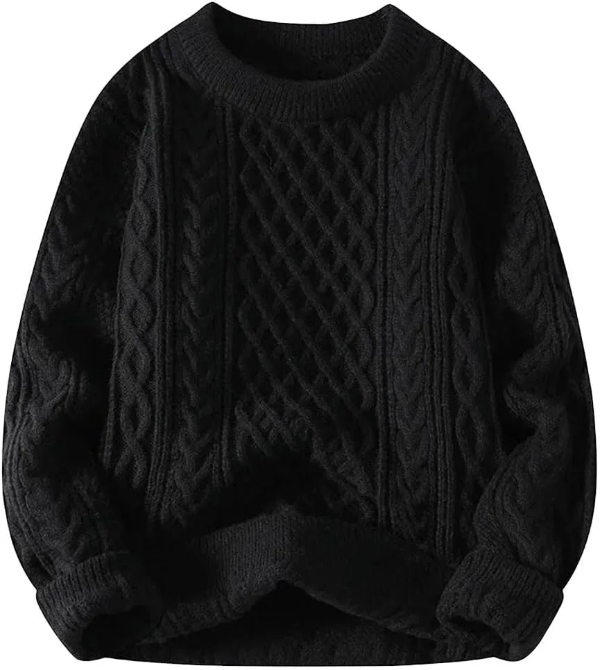 Мужской свитер в винтажном стиле с круглым вырезом
Мужской свитер в винтажном стиле с круглым вырезом