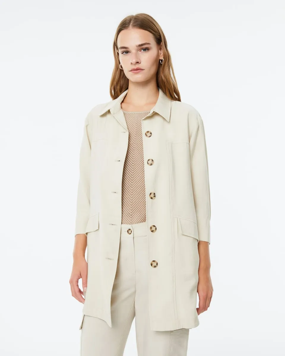 Женская куртка с воротником-стойкой и карманами с клапанами Paz Torras, бежевый
Женская куртка с воротником-стойкой и карманами с клапанами Paz Torras, бежевый