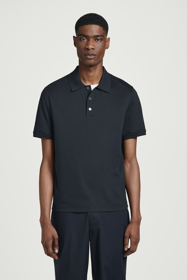 Рубашка поло из мерсеризованного хлопка Cos, синий
Рубашка поло из мерсеризованного хлопка Cos, синий