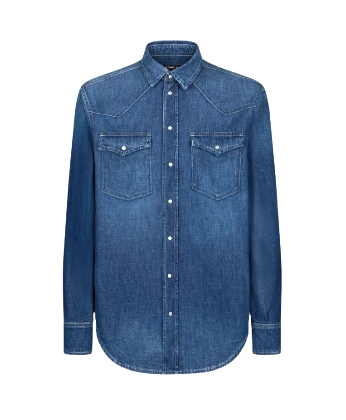 Рубашка в западном стиле стандартного кроя из прочного денима. Dondup, синий
Рубашка в западном стиле стандартного кроя из прочного денима. Dondup, синий